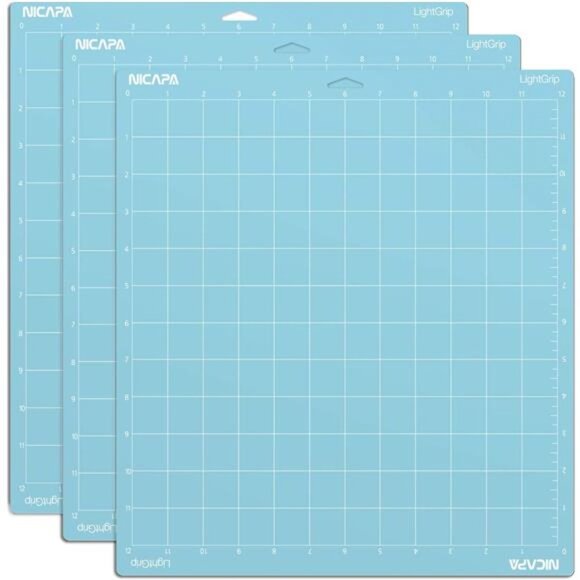 Light Grip Cutting Mat for Cricut Maker 3/Maker/Explore 3/Air 2/Air/One 12x12 in - Picture 1 of 4